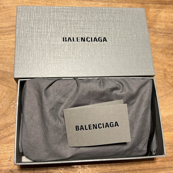 Authentic Balenciaga Passport/Phone and Card holder on lanyard - Neon Orange - Picture 12 of 13